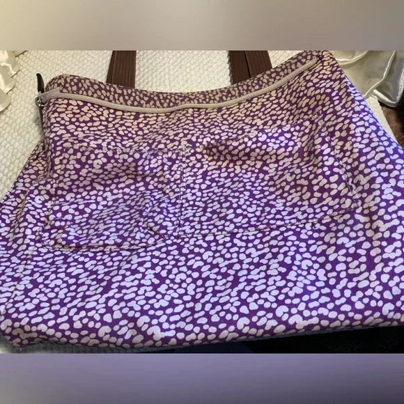 FOSSIL COATED CANVAS & LEATHER BAG - Picture 8 of 12